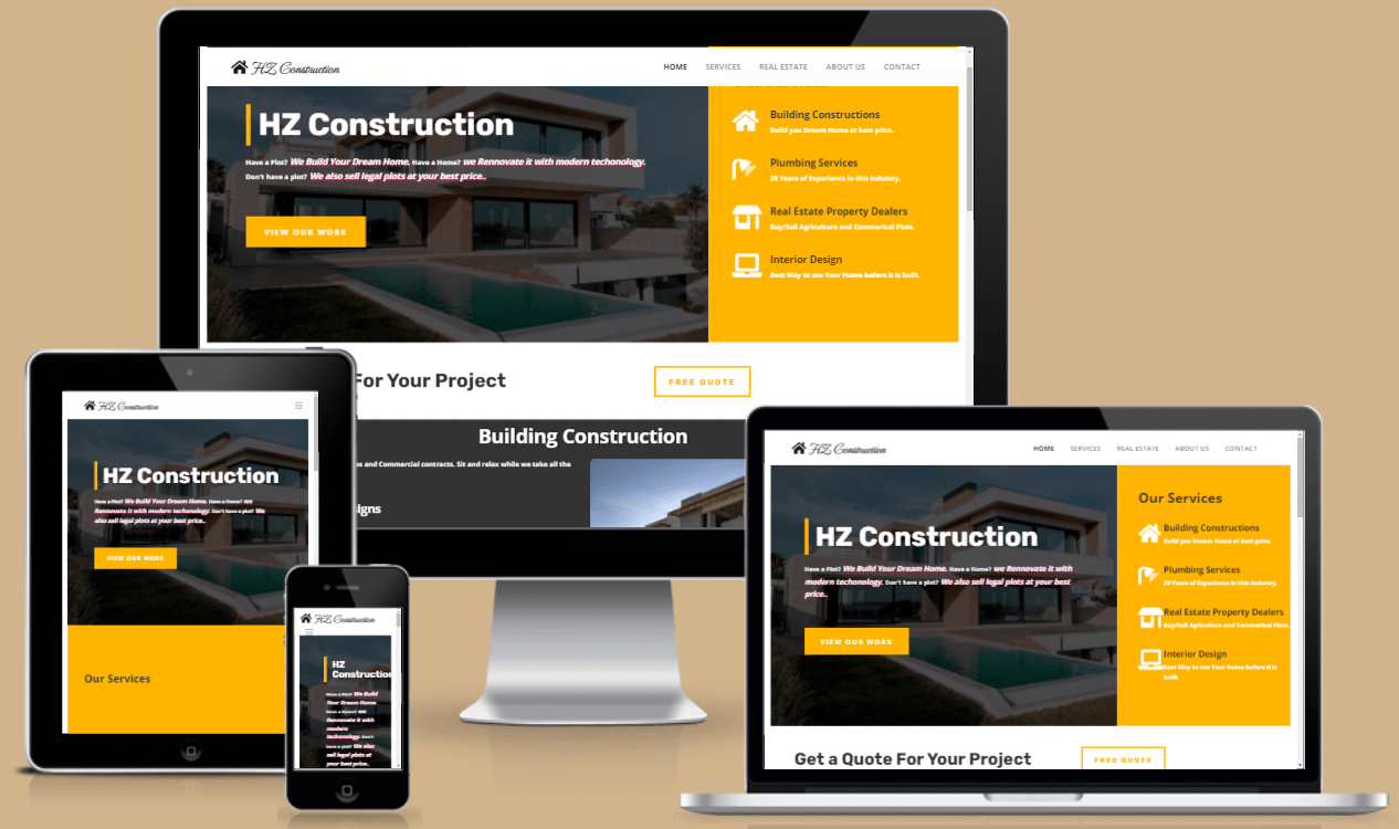 responsive HZ construction site image